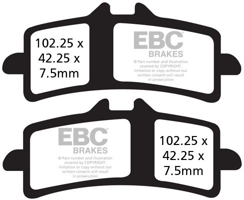 EBC Brzdové doštičky GPFAX447HH