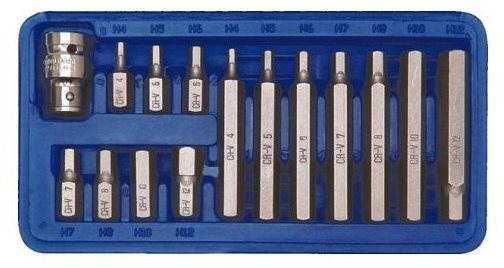 VOREL Sada bitov 15 ks CrV imbus TO-66720