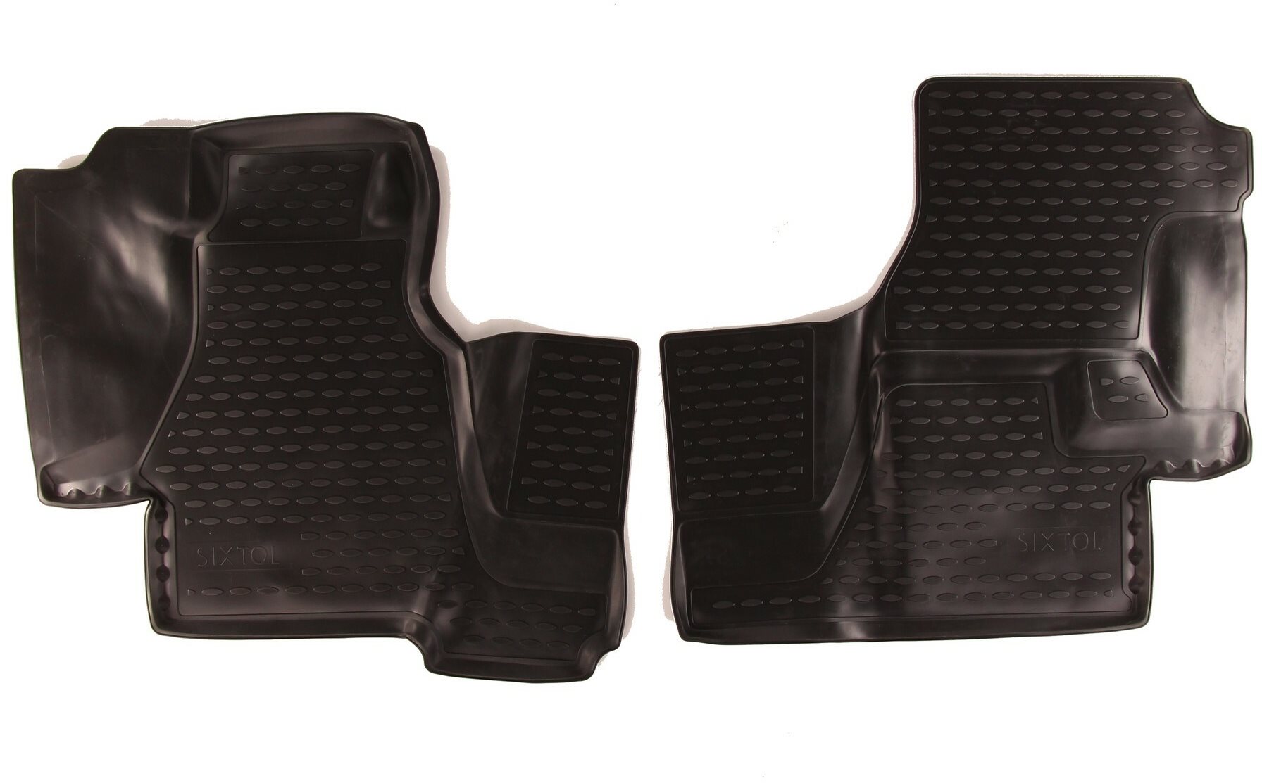 SIXTOL 3D Gumové koberce MERCEDES-BENZ Sprinter Classic (W909), 2000 – 2006, 2013->, 2 ks