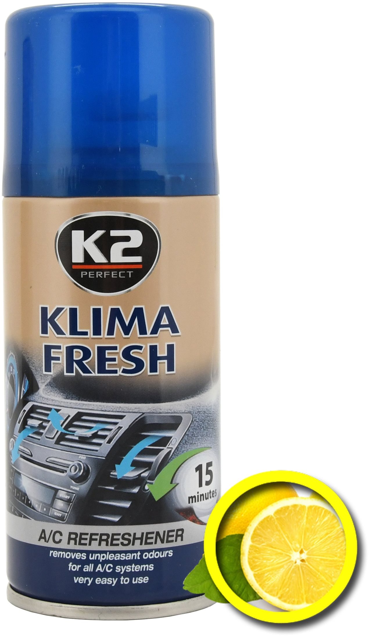 K2 Osviežovač KLIMA FRESH 150 ml LEMON