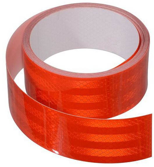 Samolepiaca páska reflexná 1 m × 5 cm červená