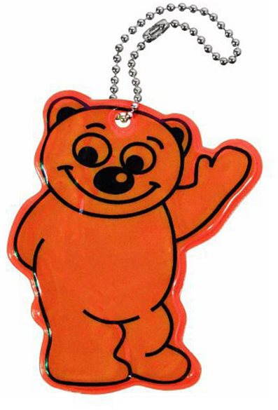 Prívesok reflexný BEAR – oranžový