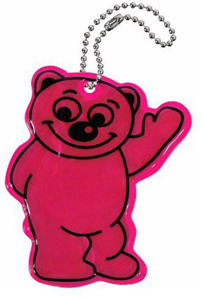 Prívesok reflexný BEAR – fialový