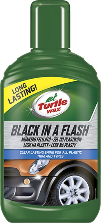 Turtle Wax GL Black in a Flash – lesk na externé plasty 300 ml