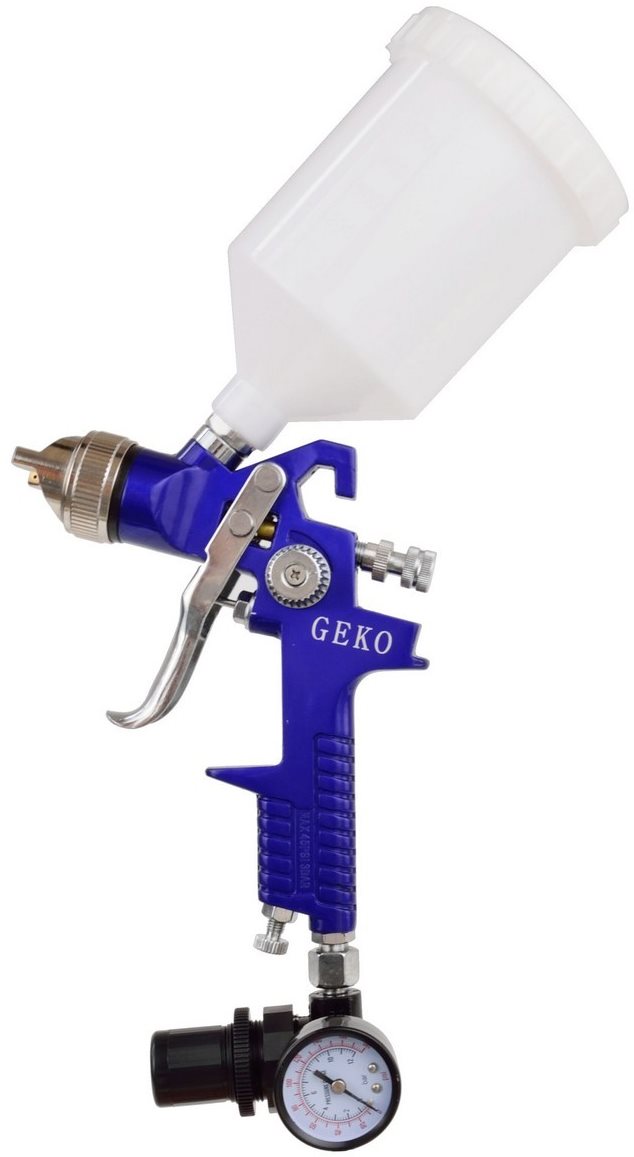 GEKO Striekacia pištoľ HVLP 1,4 mm max. 4 bar + redukcia s manometrom