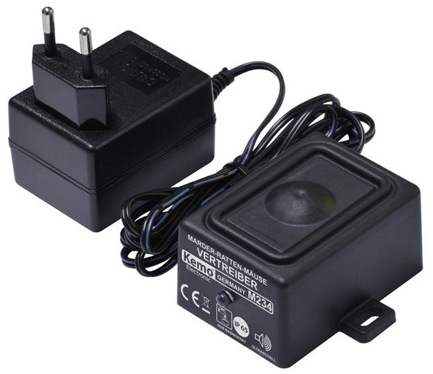 KEMO - Ultrazvukový odpudzovač kún a hlodavcov, univerzálny s napájaním 230 V