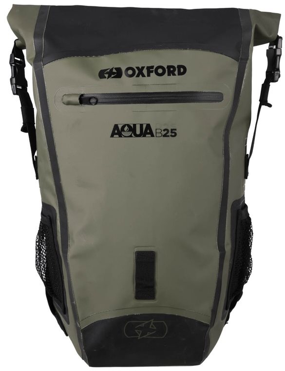 OXFORD Vodotesný batoh Aqua B-25 (khaki/čierny, objem 25 l)