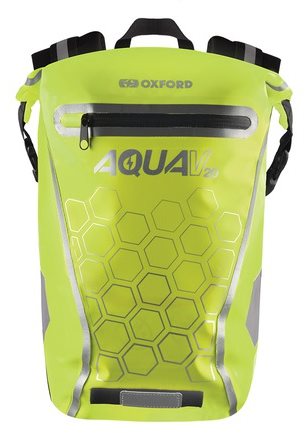 OXFORD Vodotesný batoh AQUA V20 (žltý fluo, objem 20 l)