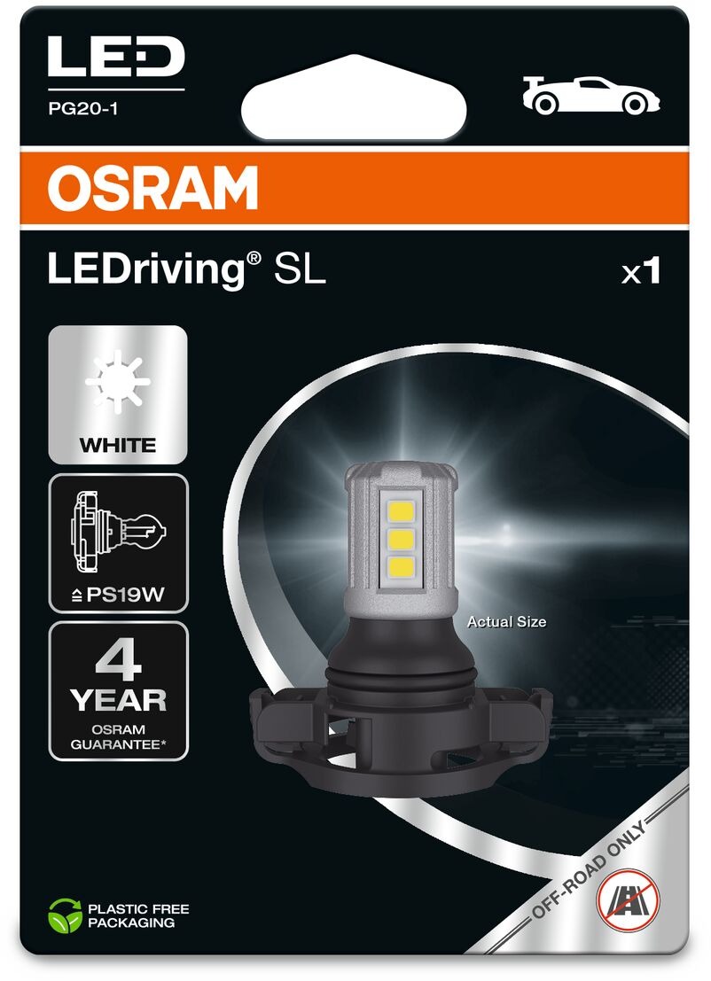 OSRAM LEDriving SL PS19W Studenobiela 6000 K 12 V