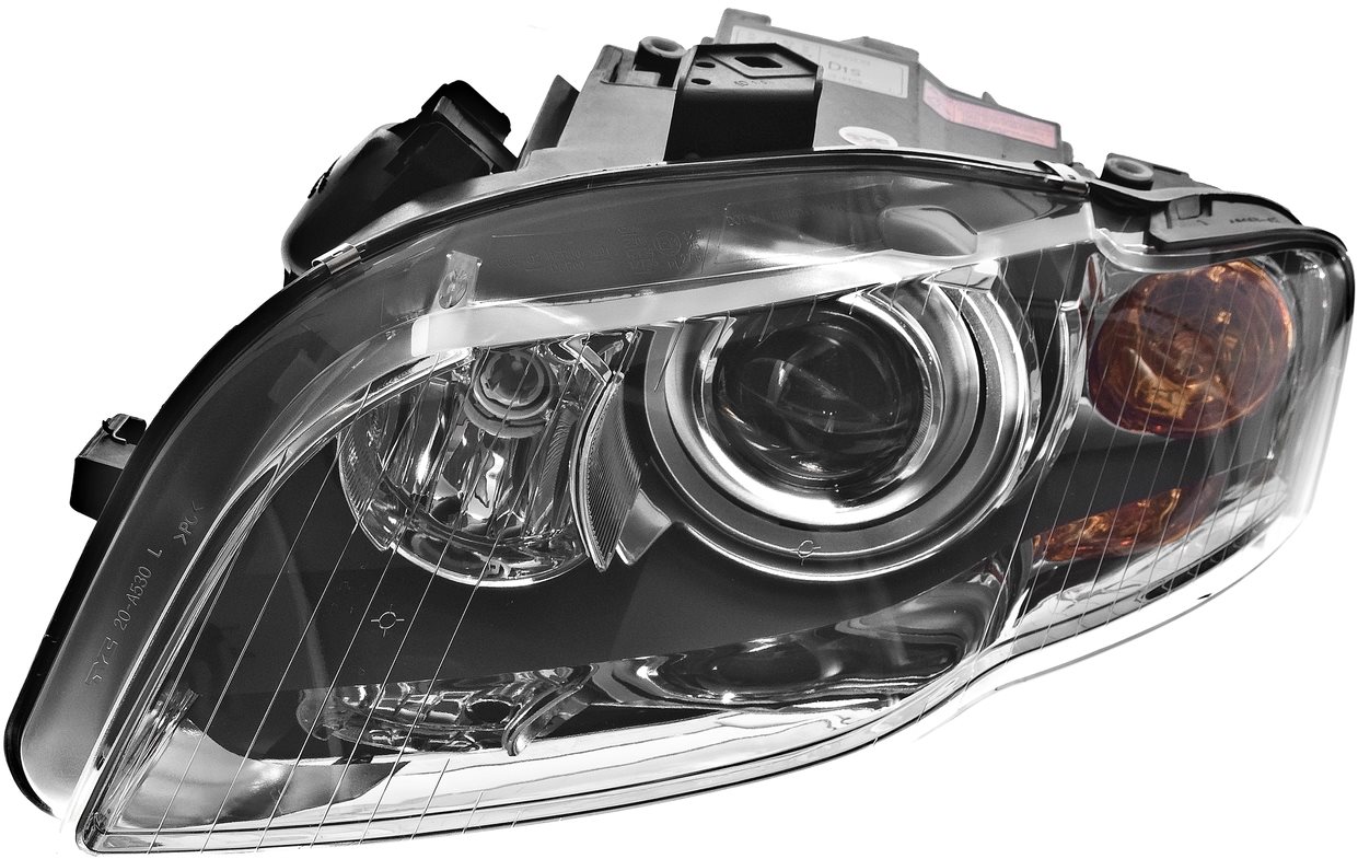 ACI AUDI A4 04-07 -10/06 predné svetlo BI-XENON D1S (bez riadiacej jednotky, s motorčekom) (el. ovládané)