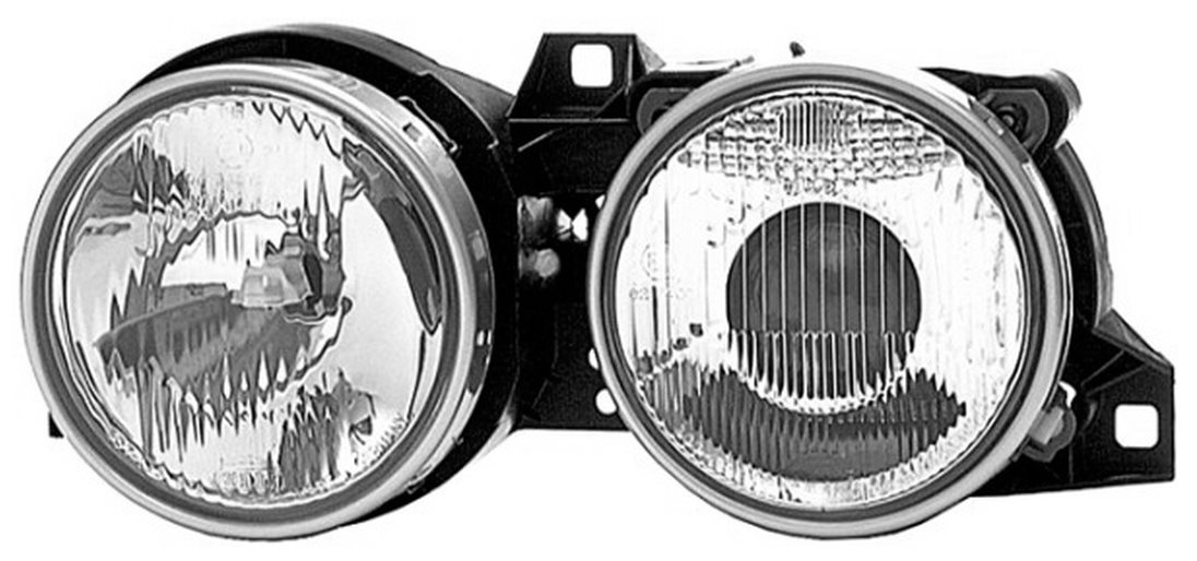 ACI BMW 3 82-92 10/87- predné svetlo komplet H1+H1 (±el. ovládané) L