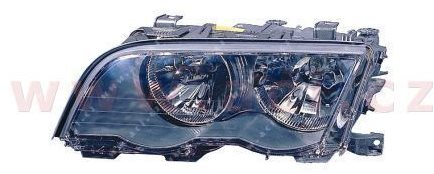 ACI BMW 3 98-8/01 predné svetlo H7 + H7 (el. ovládané + motorček) čierne L