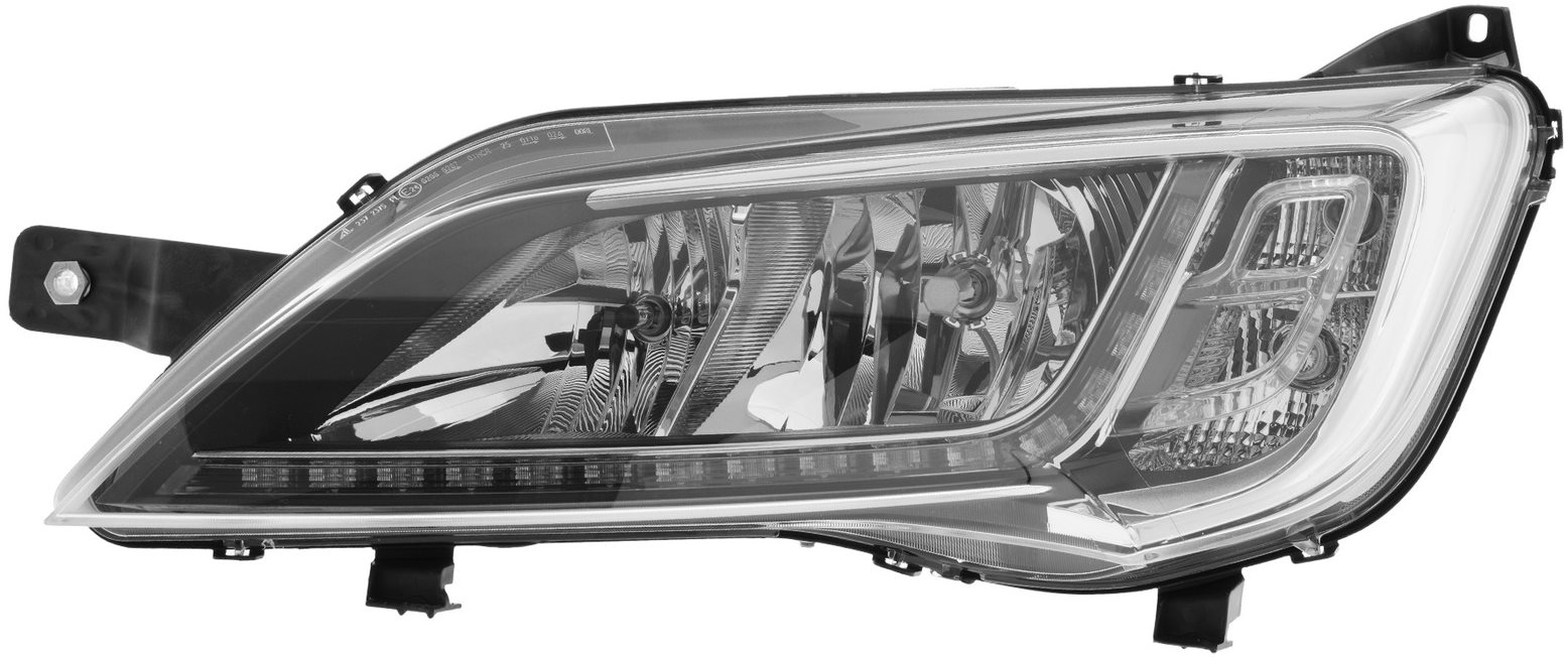 ACI FIAT DUCATO 14 - predné svetlo H7+H7+LED na denné svietenie (el. ovládané + motorček) chrómové L