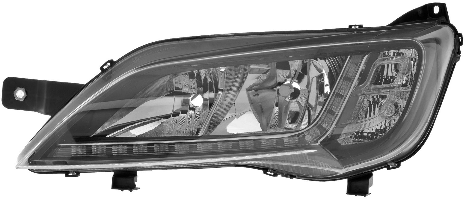ACI FIAT DUCATO 14- predné svetlo H7 + H7 + LED na denné svietenie (el. ovládané + motorček) tmavé L