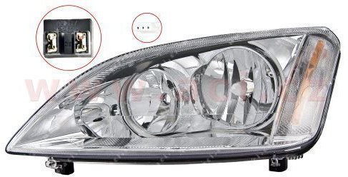 ACI FORD FOCUS C-MAX 03- predné svetlo H7 + H1 (el. ovládané) L