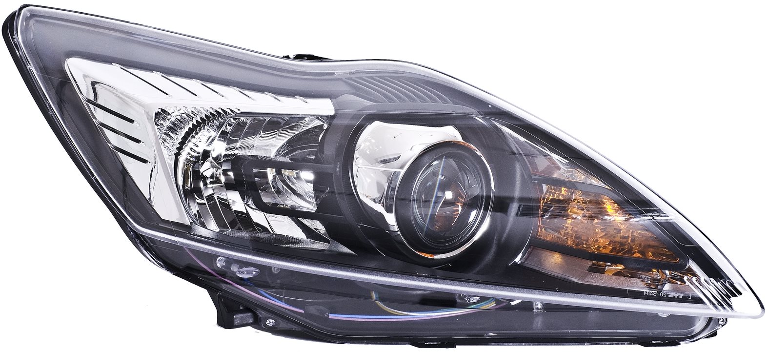 ACI FORD FOCUS 08-11 predné svetlo H7+H1 so šošovkou (aut. ovládané) čierne P