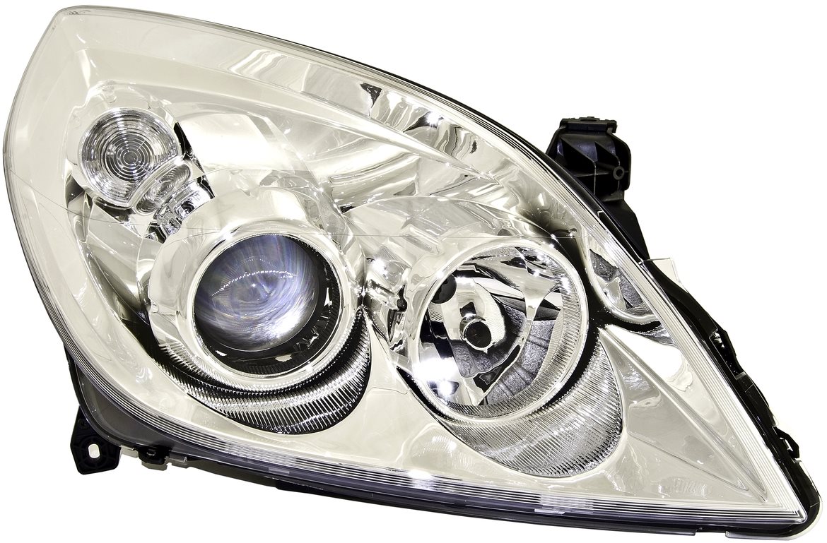 ACI OPEL VECTRA 05 - predné svetlo H1+H7 so strieborným rámčekom (el. ovládané) P