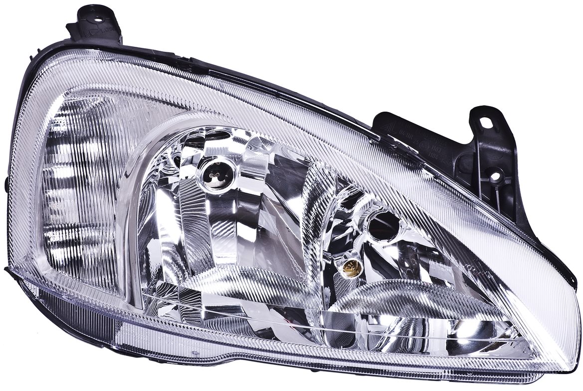 ACI OPEL CORSA 00- -9/02 predné svetlo H7+H7 s nečírou blikačkou (el. ovládané + motorček) model BOSCH