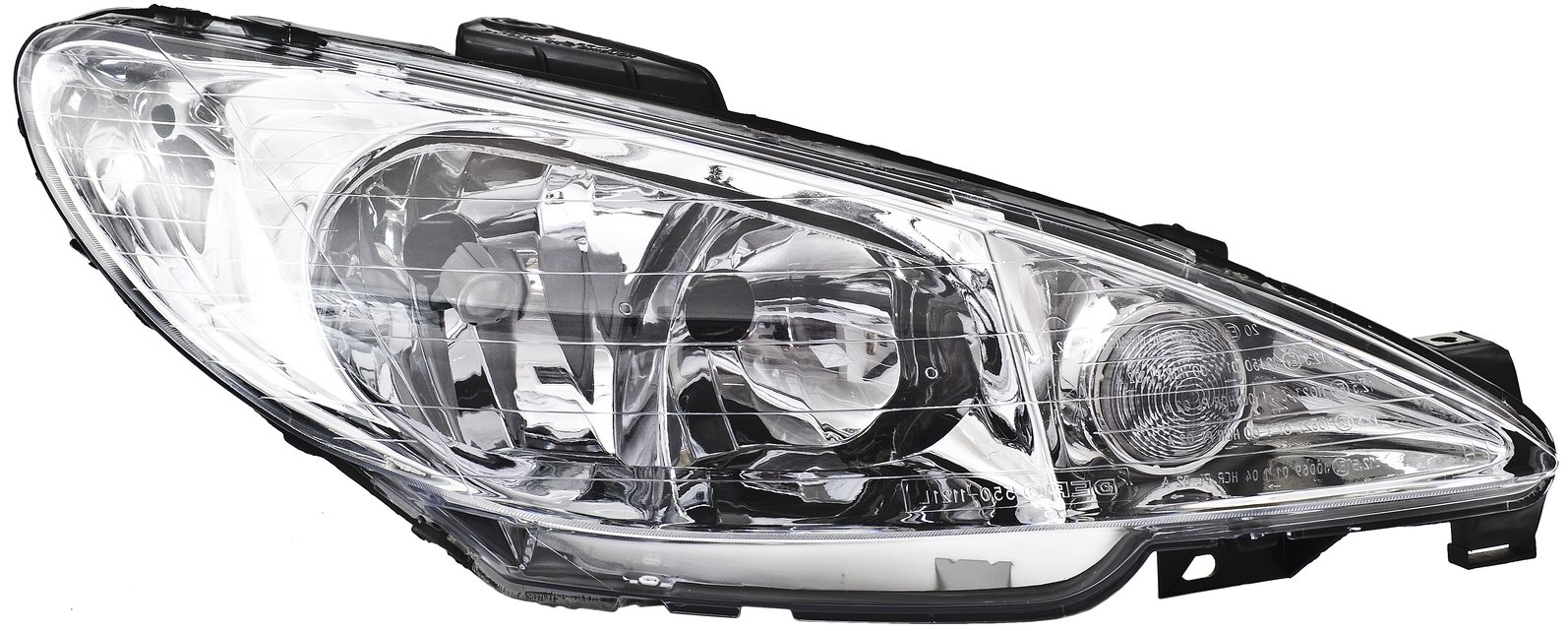 ACI PEUGEOT 206 6/03 -11/05 predné svetlo H7+H7 s blikačkou (el. ovládané), (číra optika) P