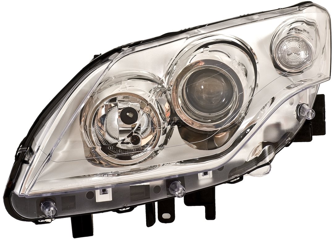 ACI RENAULT LAGUNA 07- predné svetlo H7 + H7 (el. ovládané) chrómové pozadie L