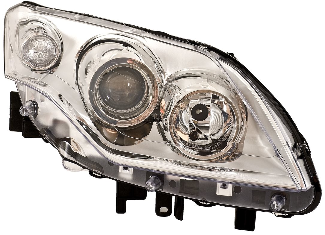 ACI RENAULT LAGUNA 07- predné svetlo H7 + H7 (el. ovládané) chrómové pozadie P