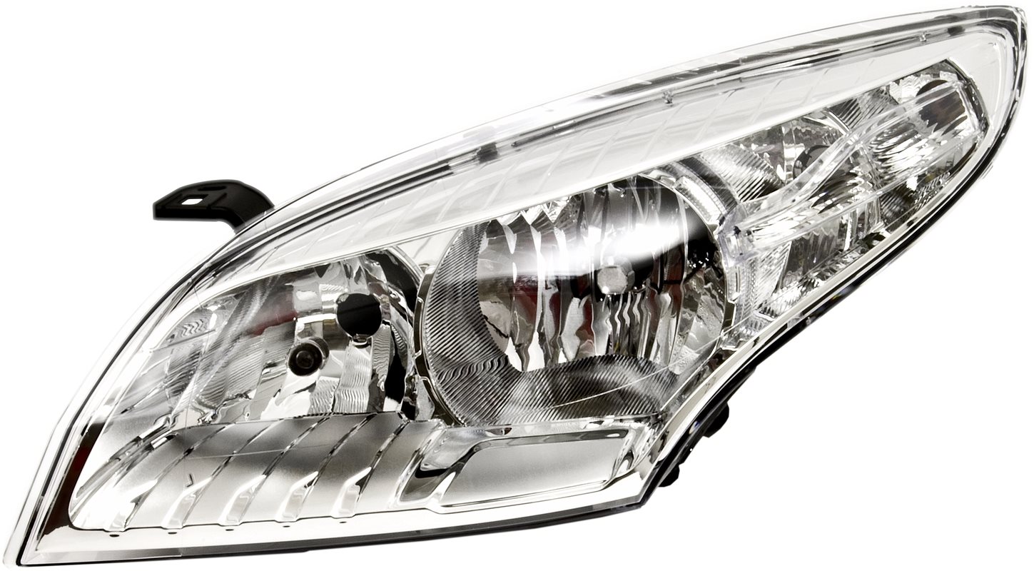ACI RENAULT MÉGANE 08- -12 predné svetlo H7 + H7 (el. ovládané + motorček) chróm. pozadie L