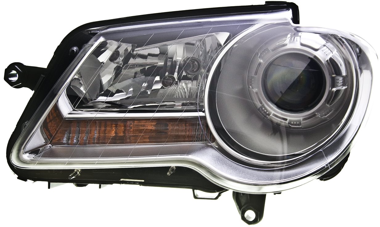 ACI VW TOURAN 07- predné svetlo H7 + H7 (el. ovládané + motorček) chrómové L