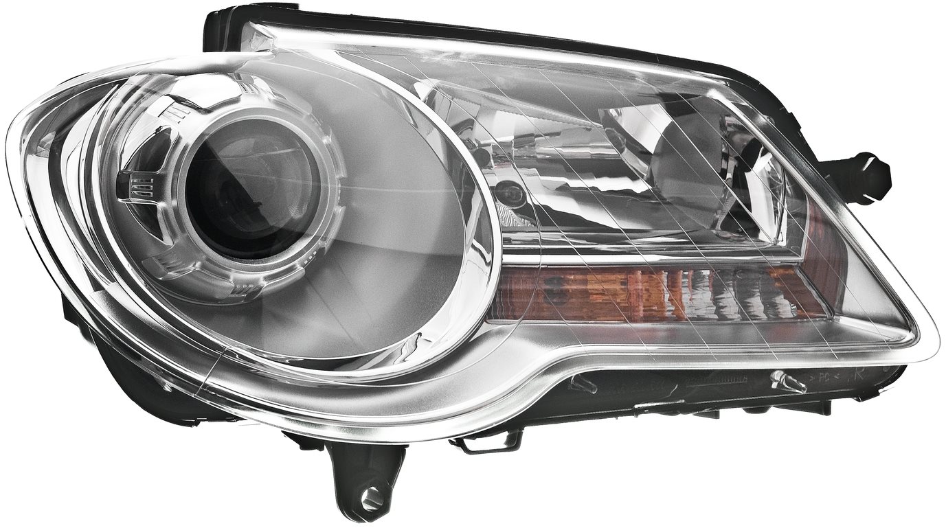 ACI VW TOURAN 07- predné svetlo H7 + H7 (el. ovládané + motorček) chrómové P