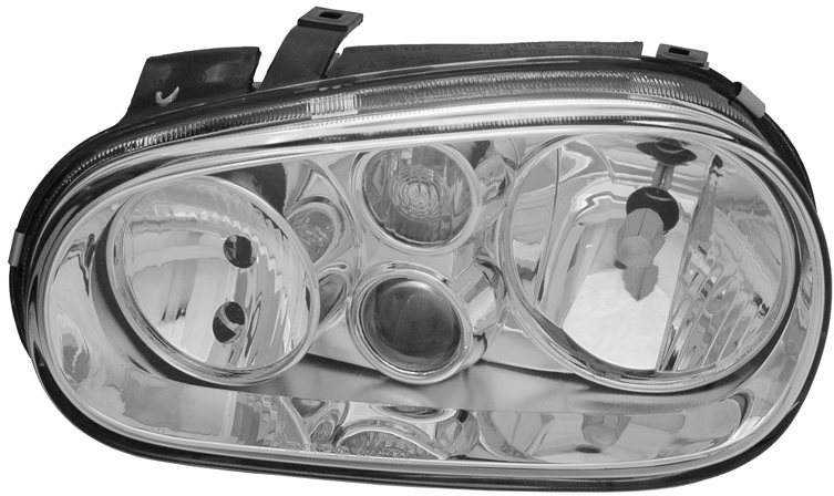ACI VW GOLF 97- predné svetlo H7 + H1 + H3 (±el. ovládané) L