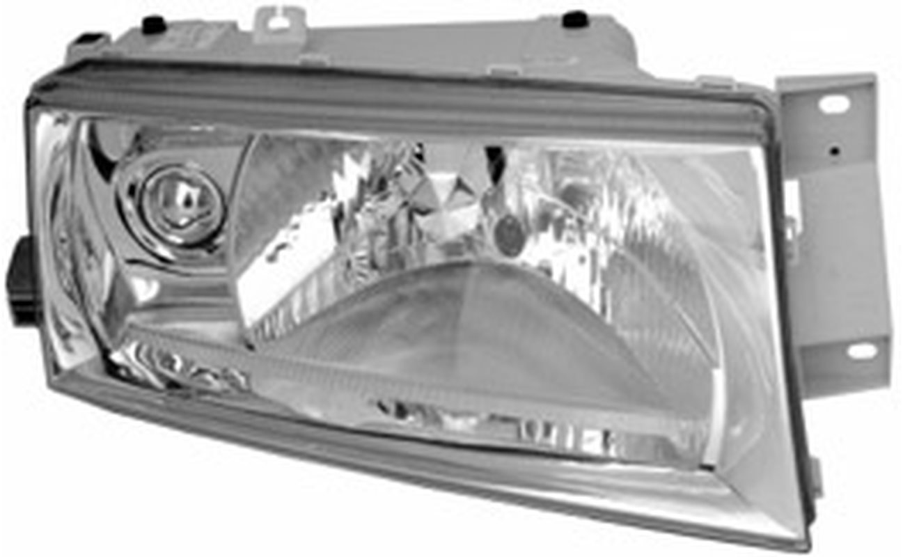 ACI ŠKODA OCTAVIA 01- predné svetlo H4 číra optika (el. ovládané + motorček) P