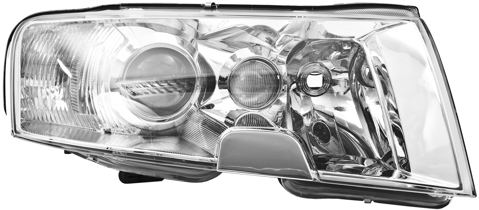 ACI ŠKODA SUPERB 01-08 predné svetlo H7 + H3 + H3 (el. ovládané + motorček) P