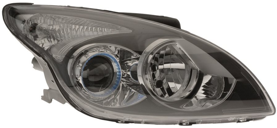 ACI HYUNDAI i30 09-12 predné svetlo H7 + H1 (el. ovládané + motorček) čierne (Česká verzia) P