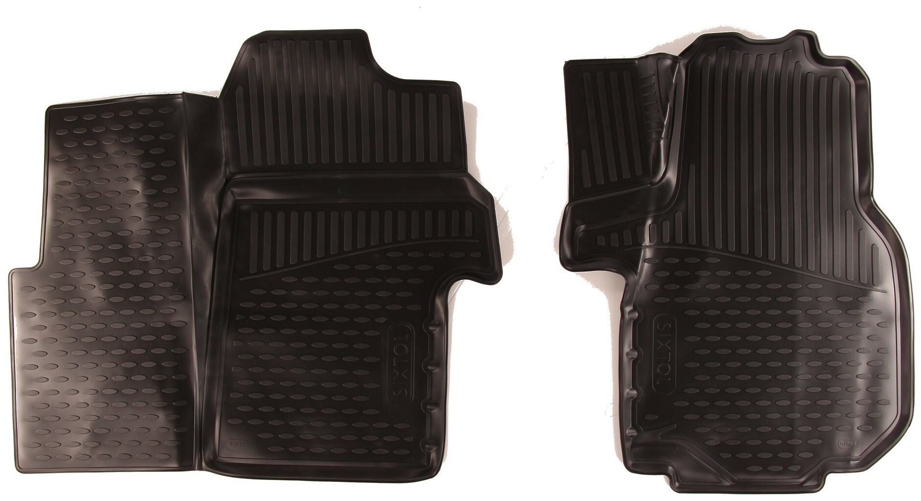 SIXTOL 3D Gumové koberce VOLKSWAGEN Crafter, 2017 ->, van, Európa, 2 ks