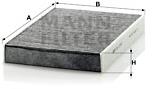 MANN-FILTER CUK2743 pro vozy PEUGEOT