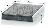 MANN-FILTER CUK2433 pro vozy FORD
