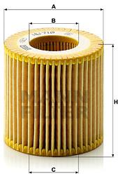 MANN-FILTER HU710X pre vozidlá SEAT, ŠKODA, VW