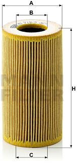 MANN-FILTER HU719/5x pre vozidlá PORSCHE