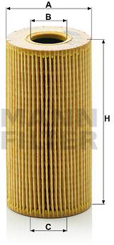 MANN-FILTER HU618x pre vozidlá MERCEDES-BENZ, NISSAN, OPEL, RENAULT