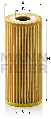 MANN-FILTER HU615/3x pre vozidlá MERCEDES-BENZ