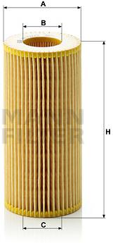 MANN-FILTER HU721/2x pre vozidlá MERCEDES-BENZ