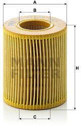 MANN-FILTER HU711/2x pre vozidlá MAZDA