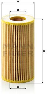 MANN-FILTER HU718/1k pre vozidlá JEEP, MERCEDES-BENZ