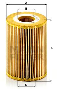 MANN-FILTER HU821x pre vozidlá CHRYSLER, JEEP, MERCEDES-BENZ
