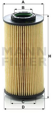 MANN-FILTER HU712/10x pre vozidlá HYUNDAI, KIA