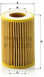 MANN-FILTER HU712/9x pre vozidlá HONDA