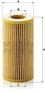 MANN-FILTER HU719/8x pre vozidlá FORD, VOLVO