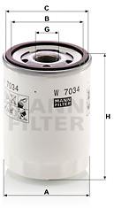 MANN-FILTER W7034 pre vozidlá FORD