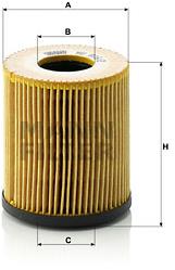 MANN-FILTER HU816/2x pre vozidlá FIAT, JEEP, MINI
