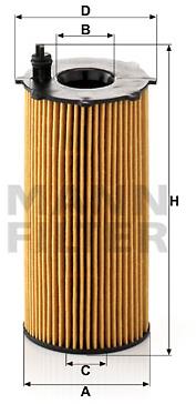 MANN-FILTER HU820/2x pre vozidlá DODGE, JEEP