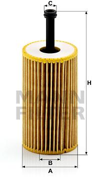 MANN-FILTER HU612x pre vozidlá CITROËN, PEUGEOT